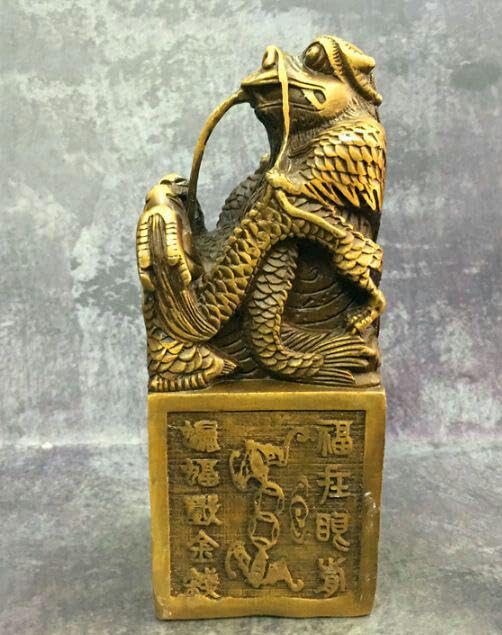 竜亀  印  玉璽の  置物  工芸品 美術品 Amazon.co.jp: 龍 九龍 置物 銅製 九龍金印 龍の置物 運気好転